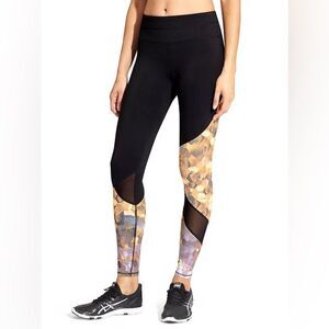 Athleta Asym Mesh Sonar Tights Leggings Size XXS NWOT